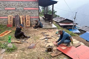 Schul-Renovierungen in der Gorkha-Region.