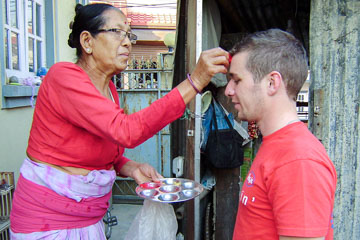 Volontär Daniel in Nepal